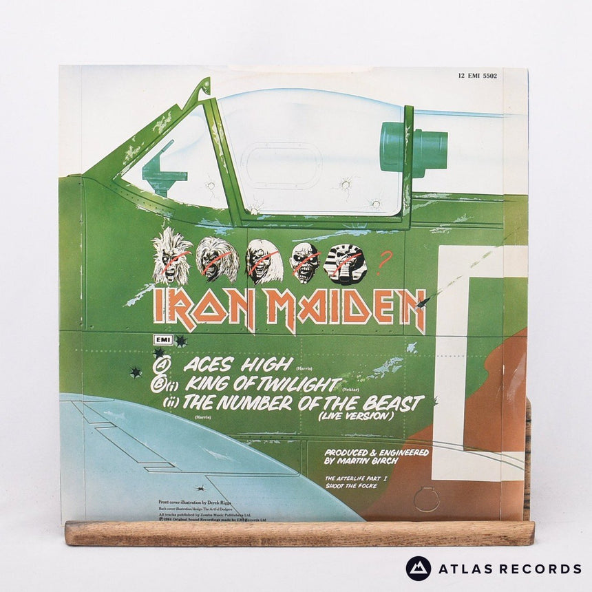 Iron Maiden - Aces High - A-2U B-2U 12" Vinyl Record - VG+/EX