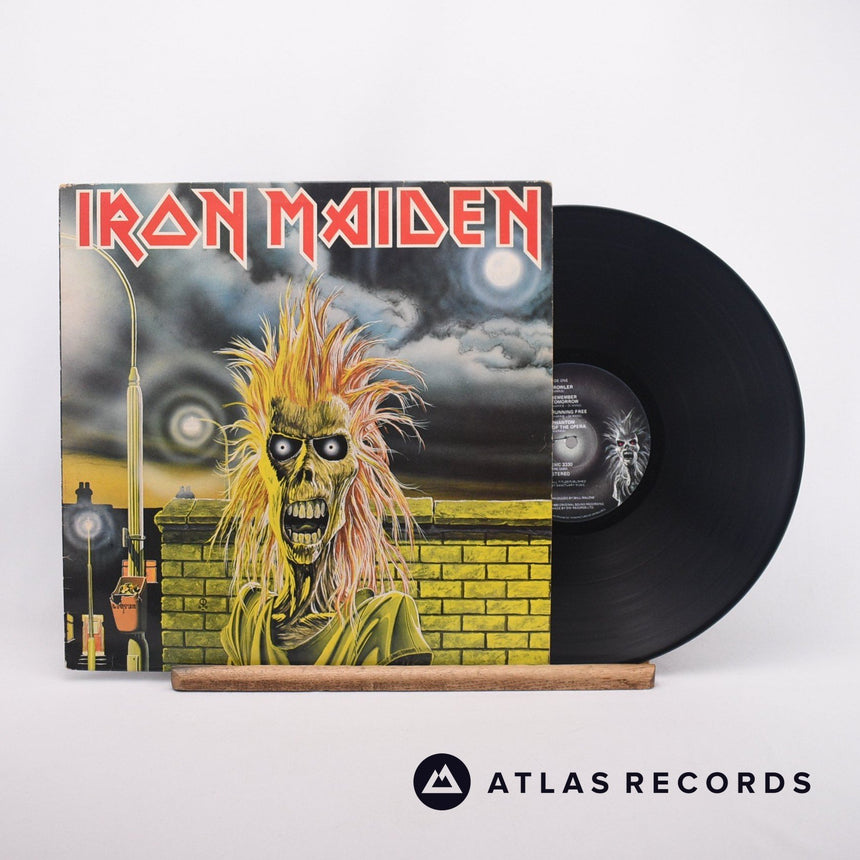 Iron Maiden Iron Maiden LP Vinyl Record - Front Cover & Record