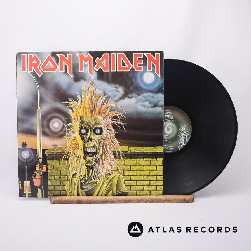 Iron Maiden Iron Maiden LP Vinyl Record - Front Cover & Record