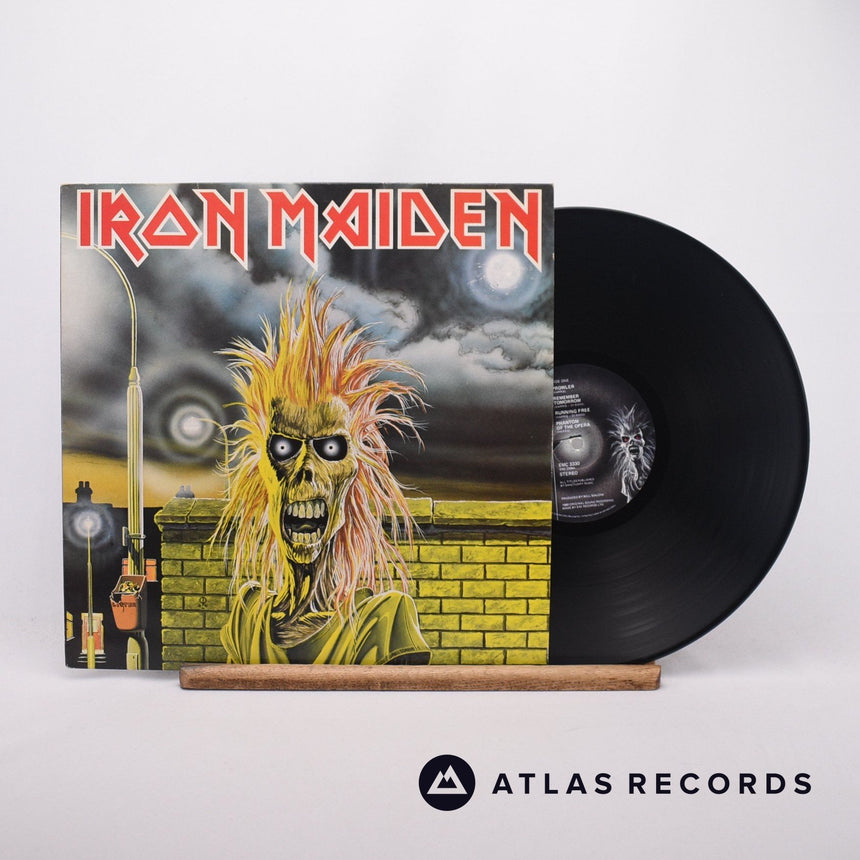 Iron Maiden Iron Maiden LP Vinyl Record - Front Cover & Record