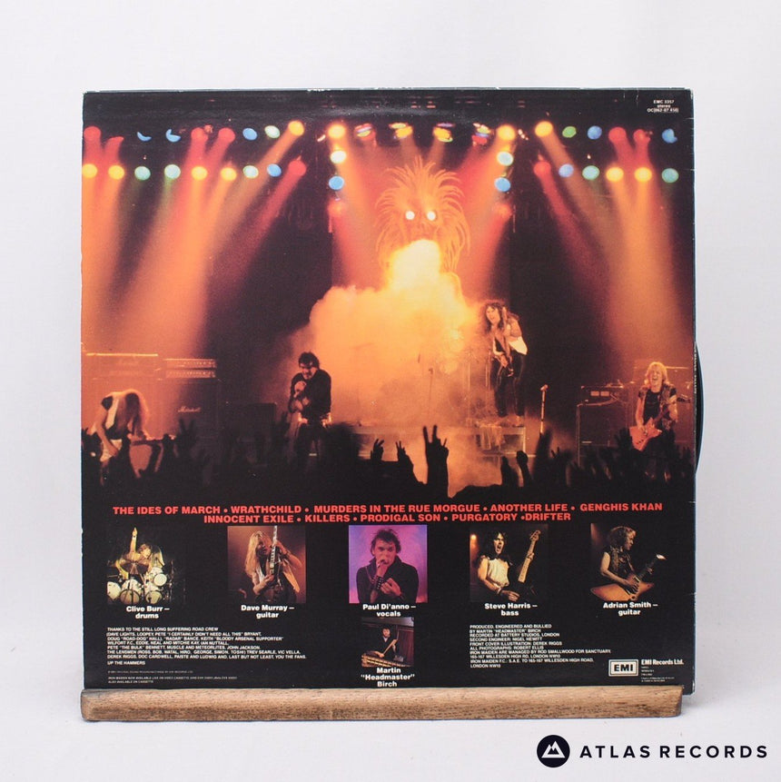 Iron Maiden - Killers - Townhouse A-1U B-1U LP Vinyl Record - EX/EX