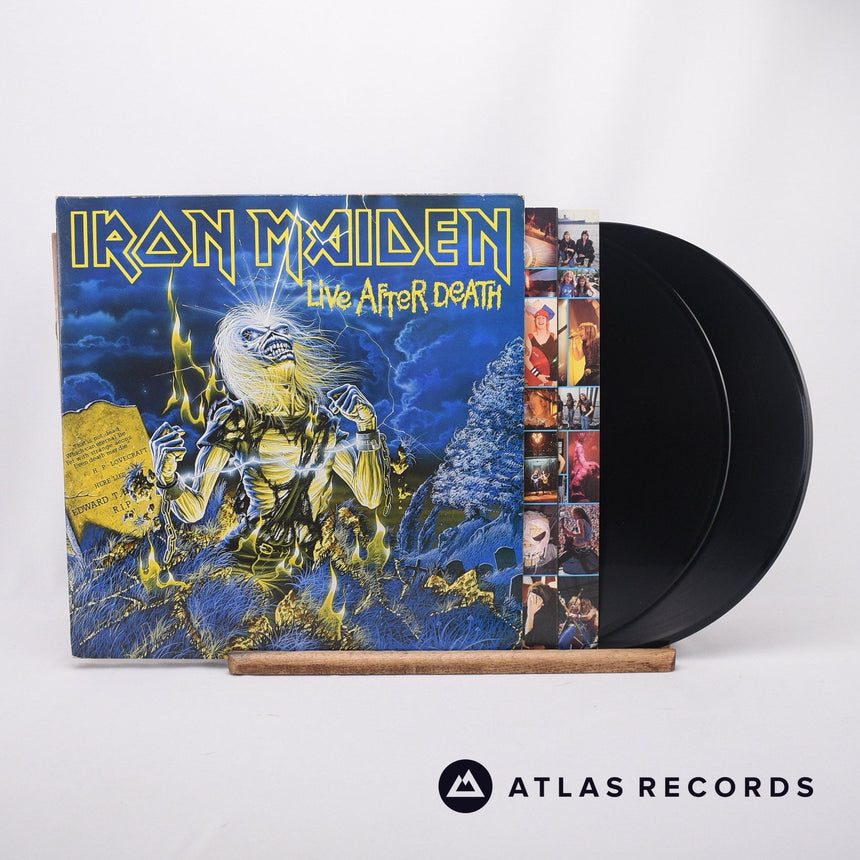 Iron Maiden Live After Death 2 x LP Vinyl Record - Front Cover & Record