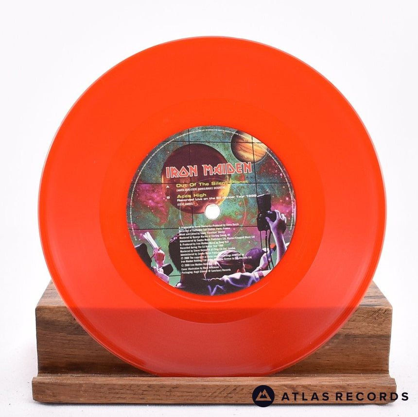 Iron Maiden - Out Of The Silent Planet - Red 7" Vinyl Record - EX/EX