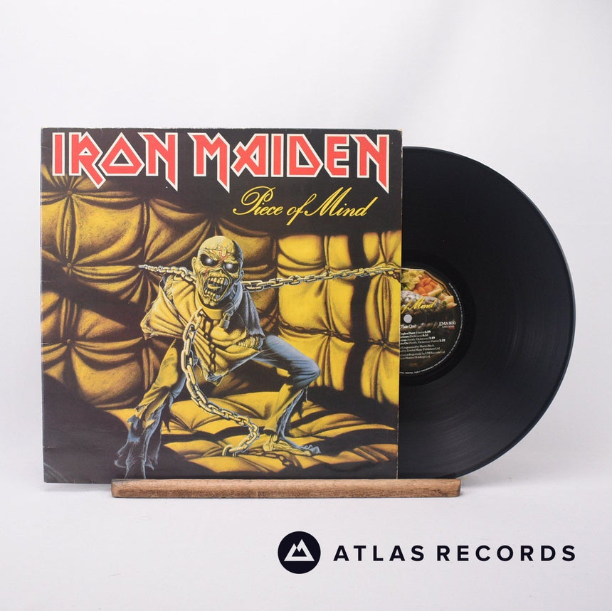 Iron Maiden Piece Of Mind LP Vinyl Record - Front Cover & Record