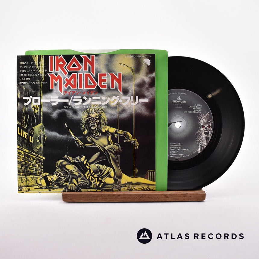 Iron Maiden Prowler 7" Vinyl Record - Front Cover & Record