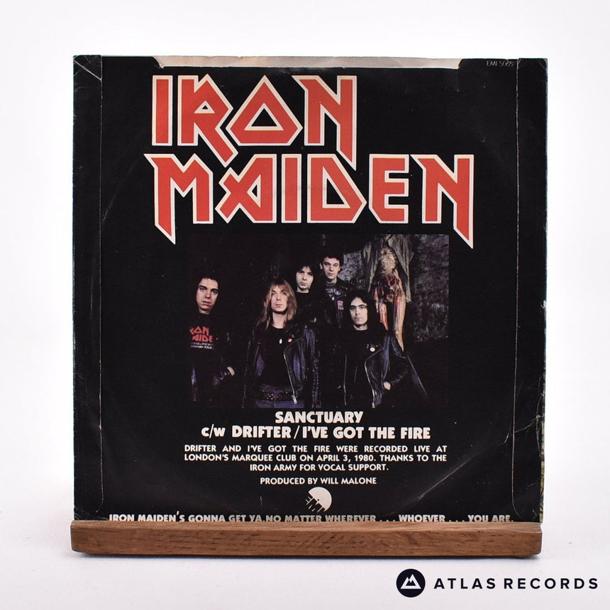 Iron Maiden - Sanctuary - 7" Vinyl Record - VG/EX