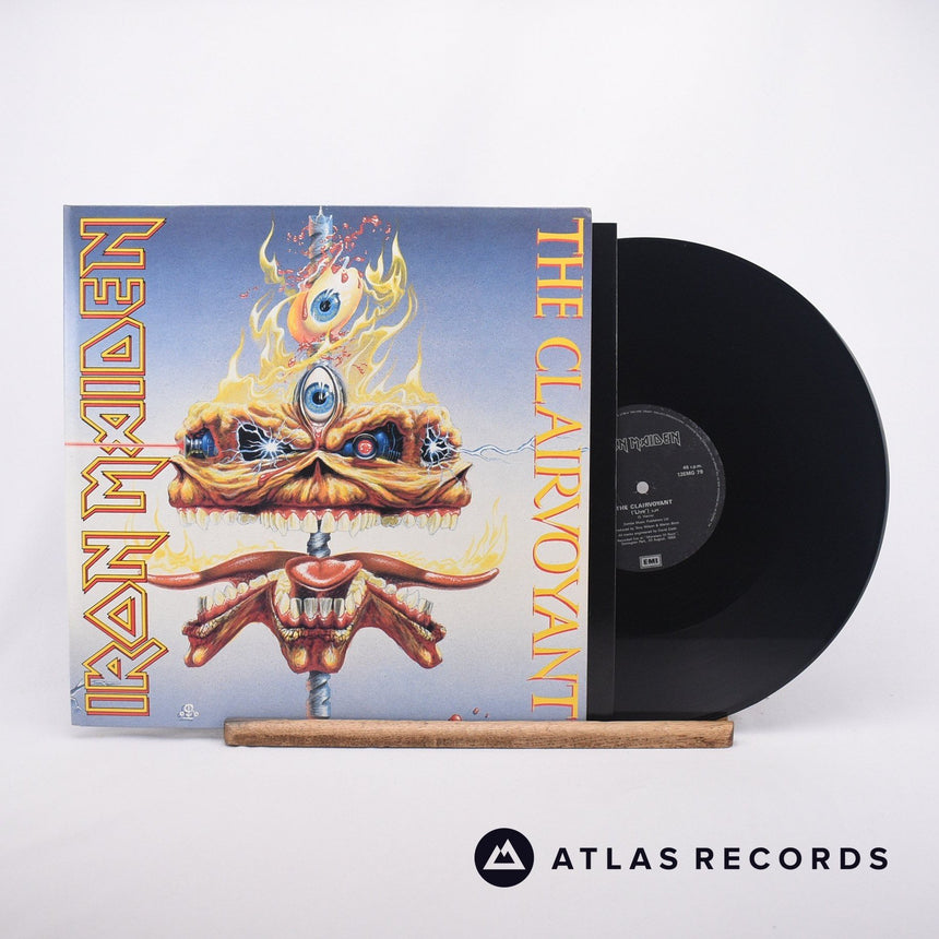 Iron Maiden The Clairvoyant 12" Vinyl Record - Front Cover & Record