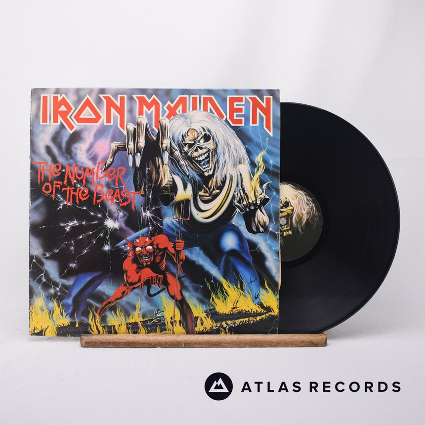 Iron Maiden - The Number Of The Beast - A-2 B-3 LP Vinyl Record - VG+/EX