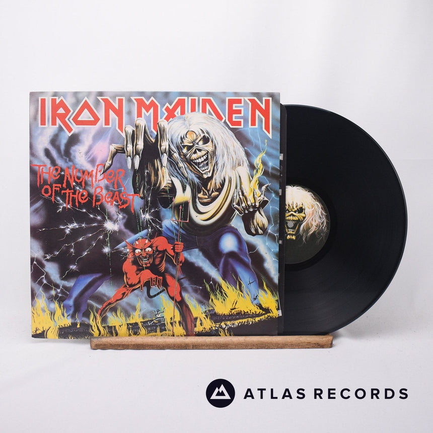 Iron Maiden - The Number Of The Beast - Nickz A-2 B-2 LP Vinyl Record - EX/EX