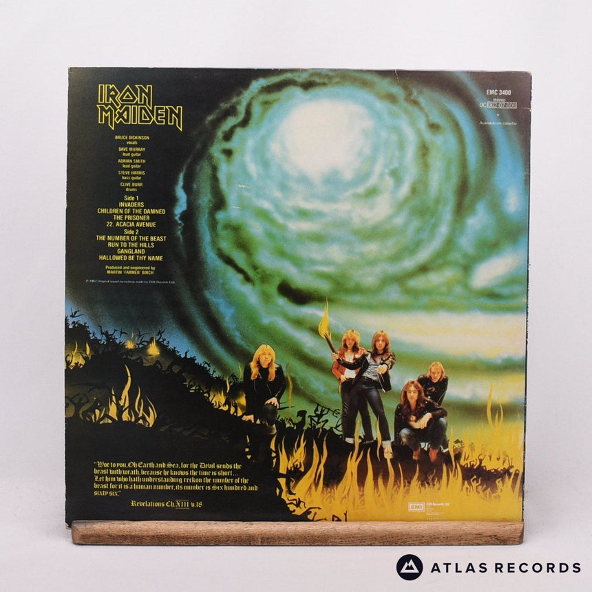 Iron Maiden - The Number Of The Beast - A-2 B-2 LP Vinyl Record - EX/EX