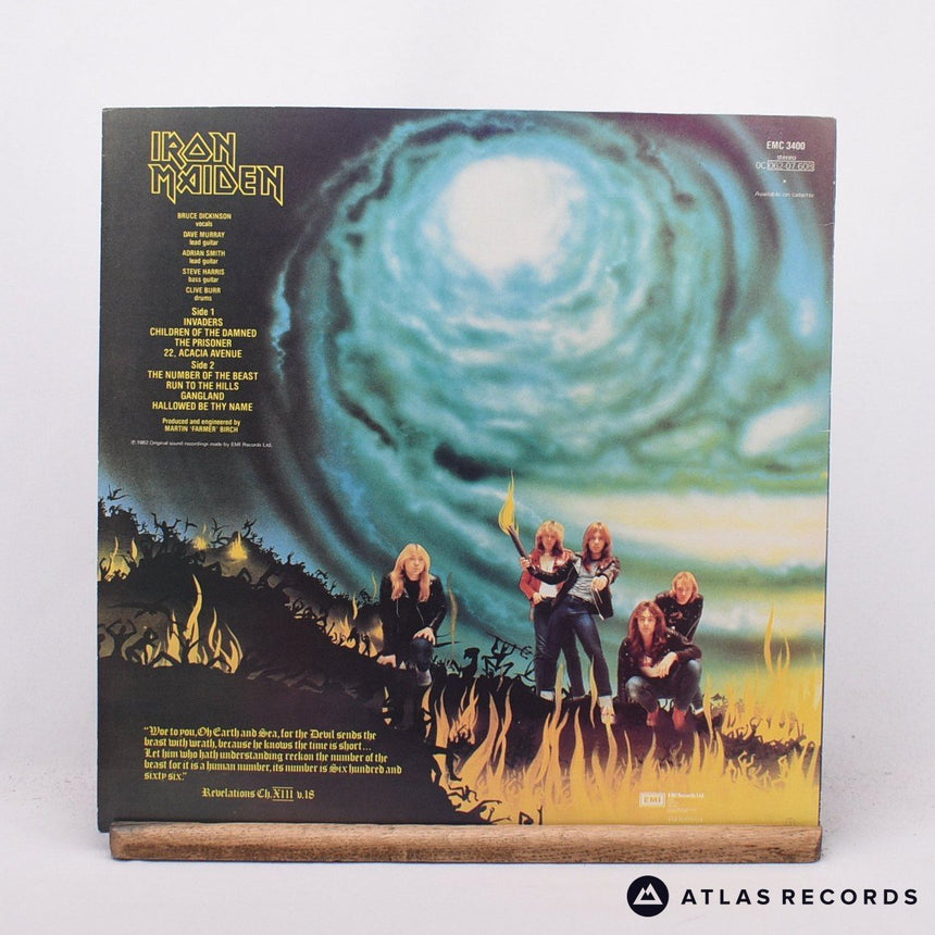 Iron Maiden - The Number Of The Beast - Nickz A-2 B-4 LP Vinyl Record - EX/VG