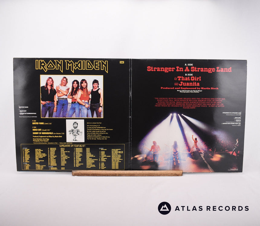 Iron Maiden - Wasted Years · Stranger In A Strange Land - 2 x 12" Vinyl Record