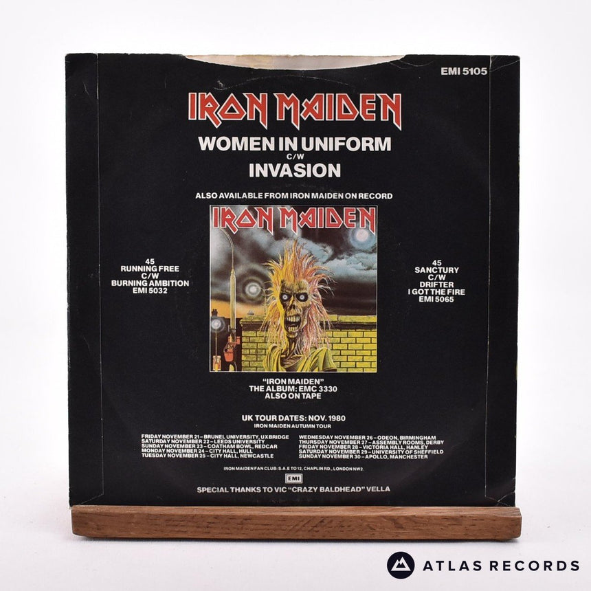 Iron Maiden - Women In Uniform - 7" Vinyl Record - VG+/EX