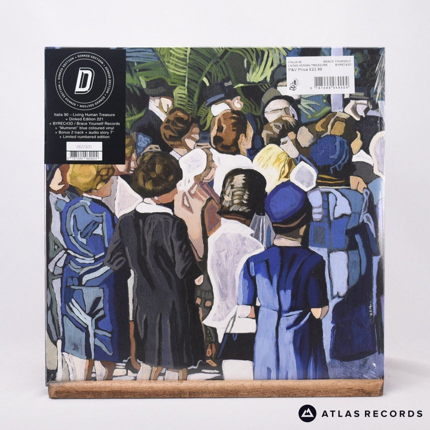 Italia 90 Living Human Treasure 7" + LP Vinyl Record - Front Cover & Record