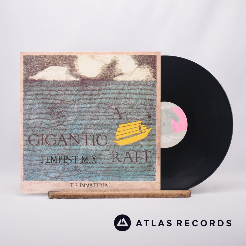 It's Immaterial A Gigantic Raft 12" Vinyl Record - Front Cover & Record