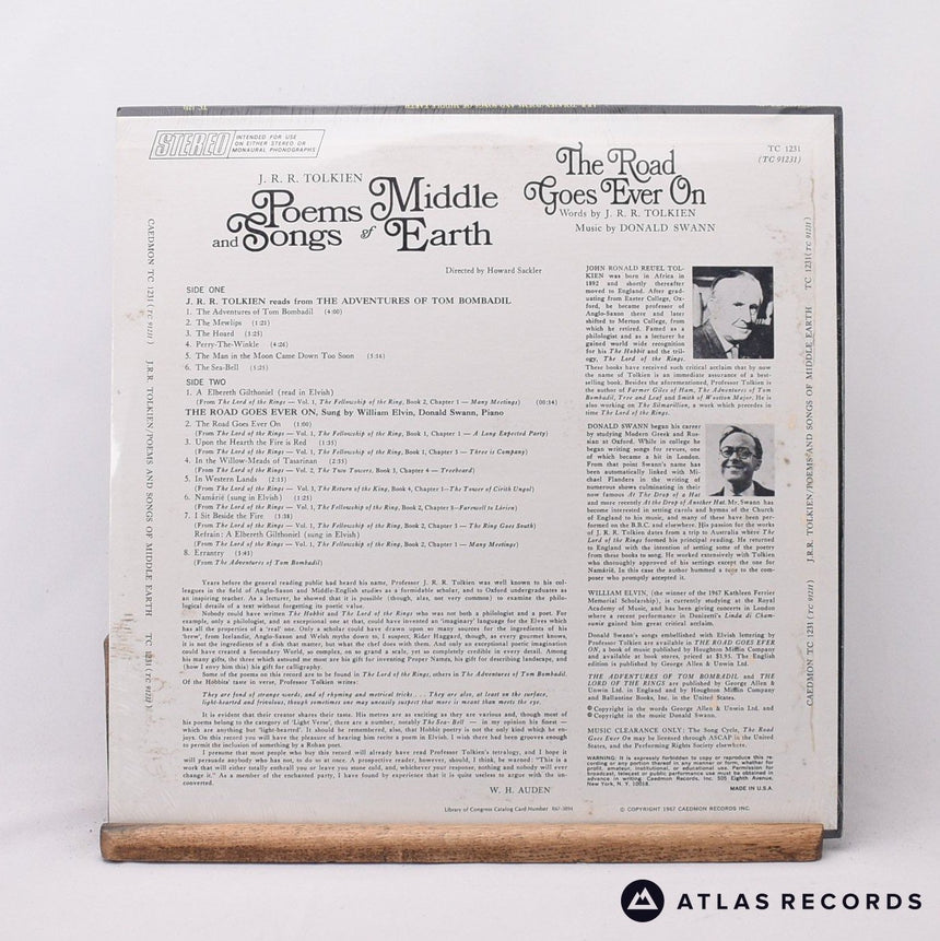 J.R.R. Tolkien - Poems And Songs Of Middle Earth - LP Vinyl Record