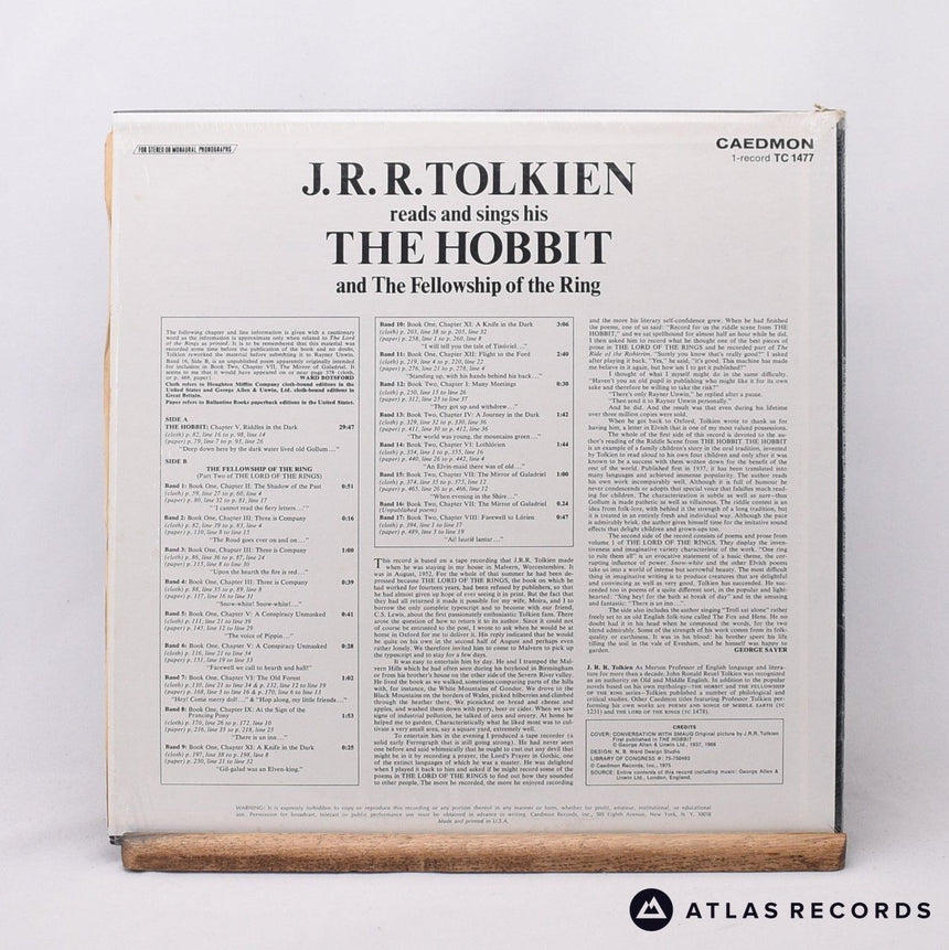 J.R.R. Tolkien - Reads and Sings His The Hobbit and The Fellowship of - LP Vinyl