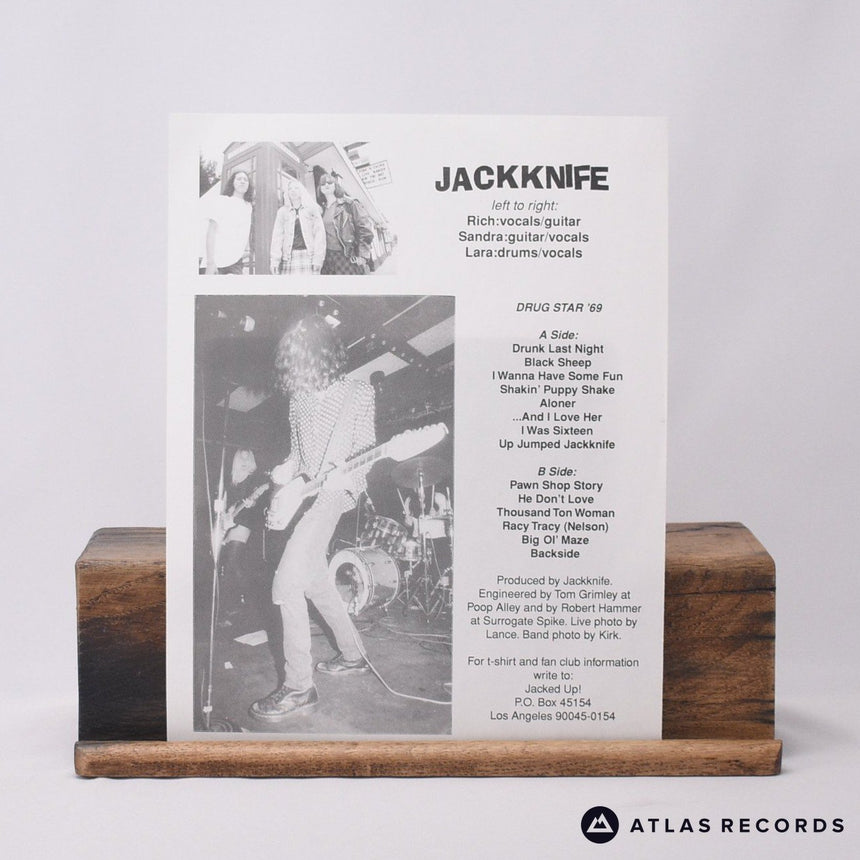 Jackknife - Drug Star '69 - Limited Edition LP Vinyl Record - EX/EX