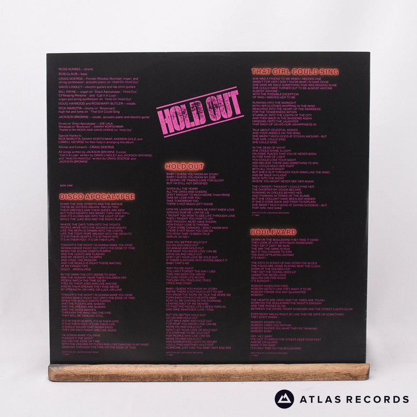 Jackson Browne - Hold Out - Strawberry LP Vinyl Record - EX/EX