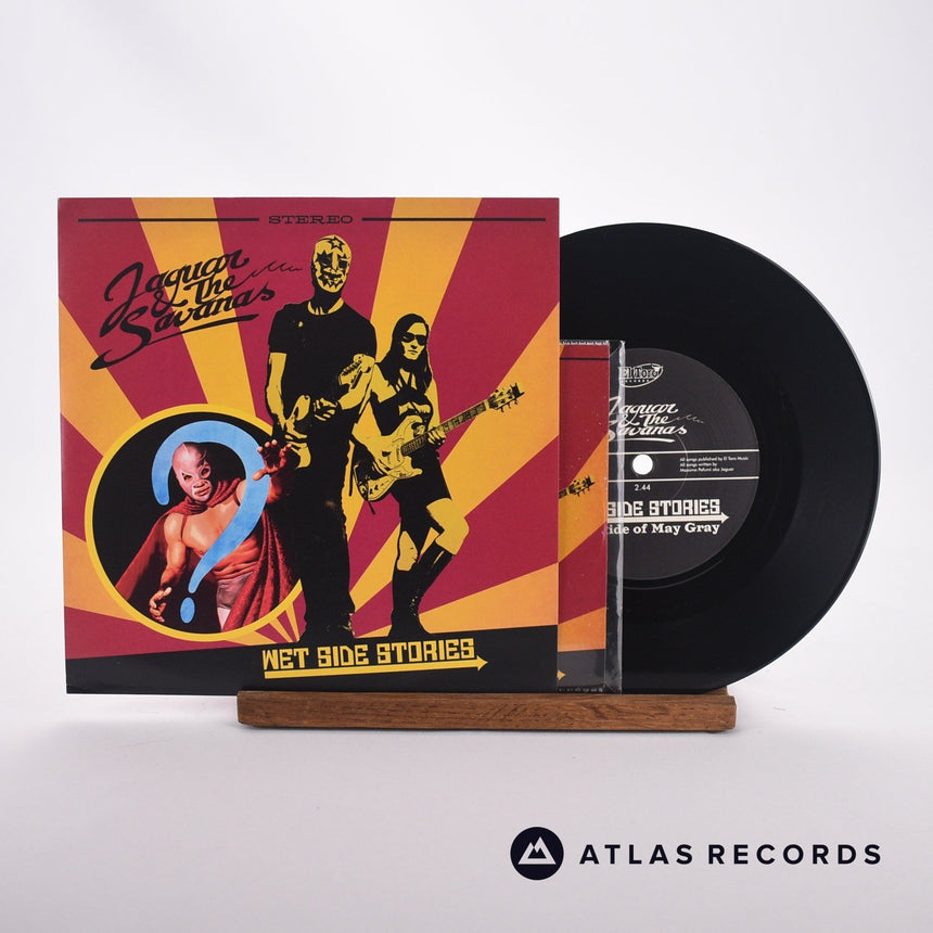 Jaguar & The Savanas Wet Side Stories 7" Vinyl Record - Front Cover & Record
