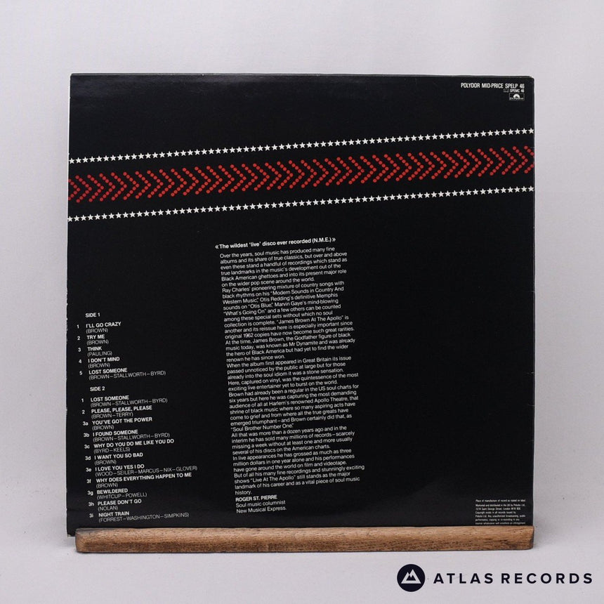 James Brown - James Brown At The Apollo Volume 1 - LP Vinyl Record - EX/EX