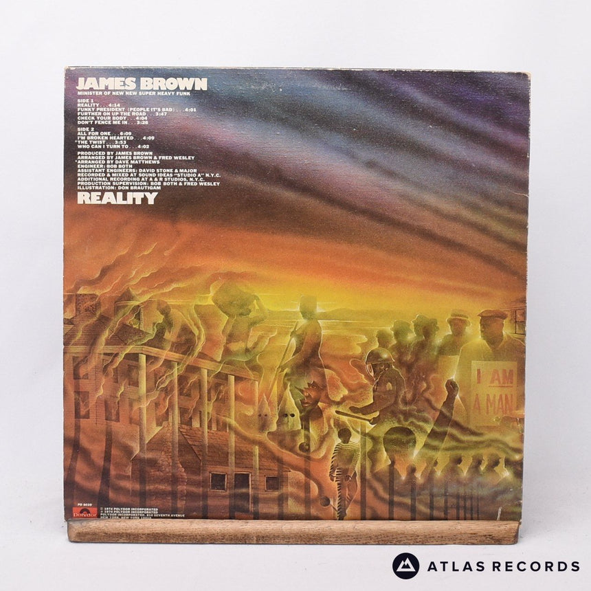 James Brown - Reality - Monarch Us A-S B-S LP Vinyl Record - VG+/EX