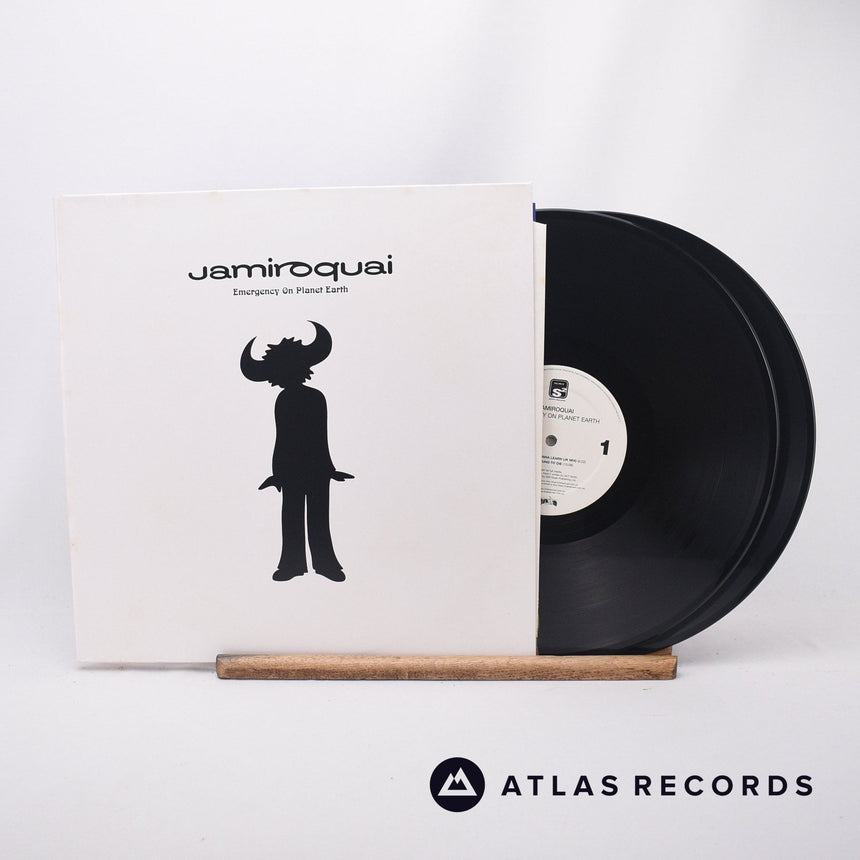 Jamiroquai Emergency On Planet Earth 2 x LP Vinyl Record - Front Cover & Record