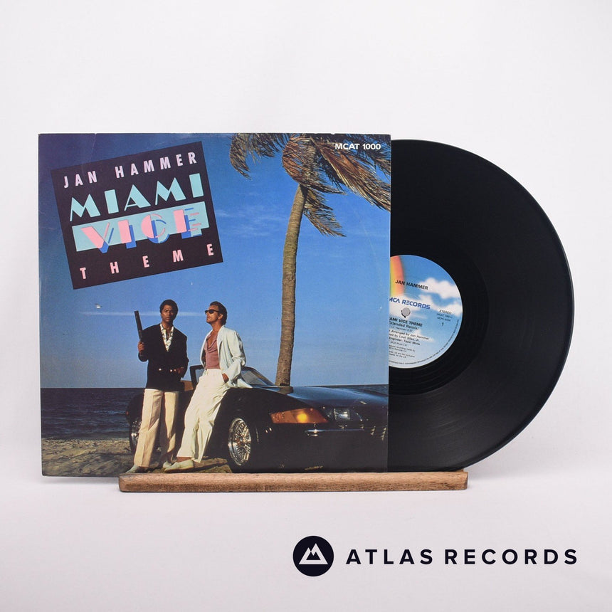 Jan Hammer Miami Vice Theme 12" Vinyl Record - Front Cover & Record