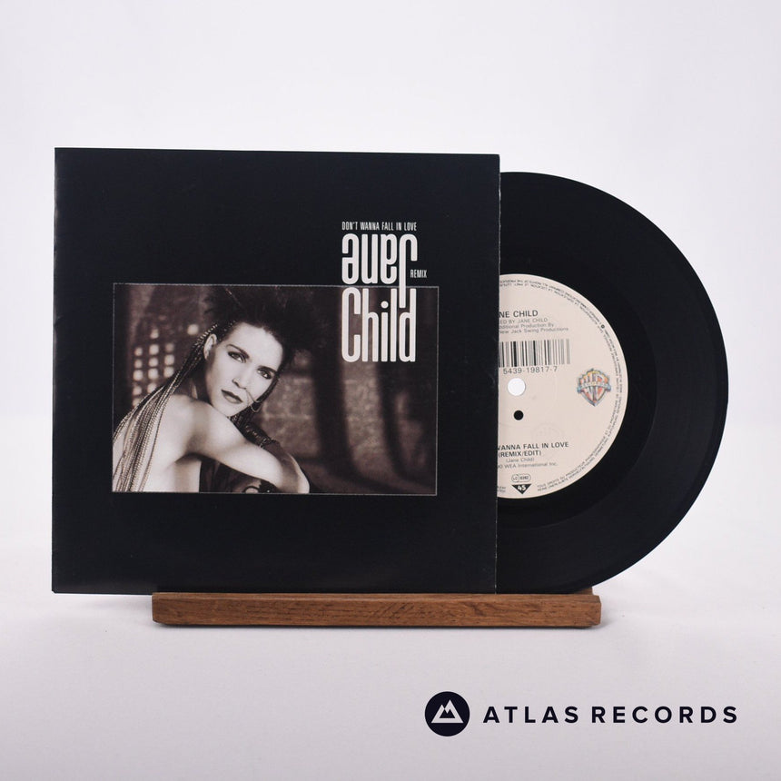 Jane Child Don't Wanna Fall In Love 7" Vinyl Record - Front Cover & Record