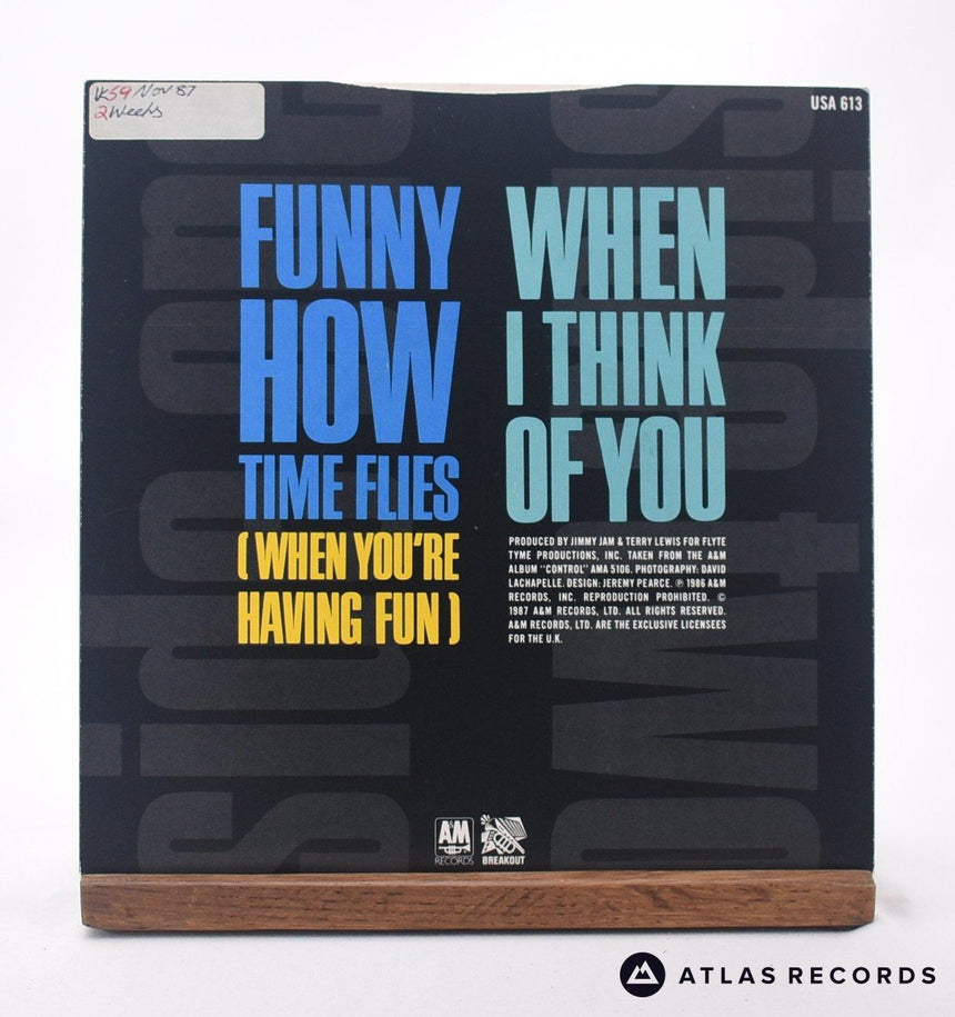 Janet Jackson - Funny How Time Flies (When You're Having Fun) - 7" Vinyl Record - VG+/NM