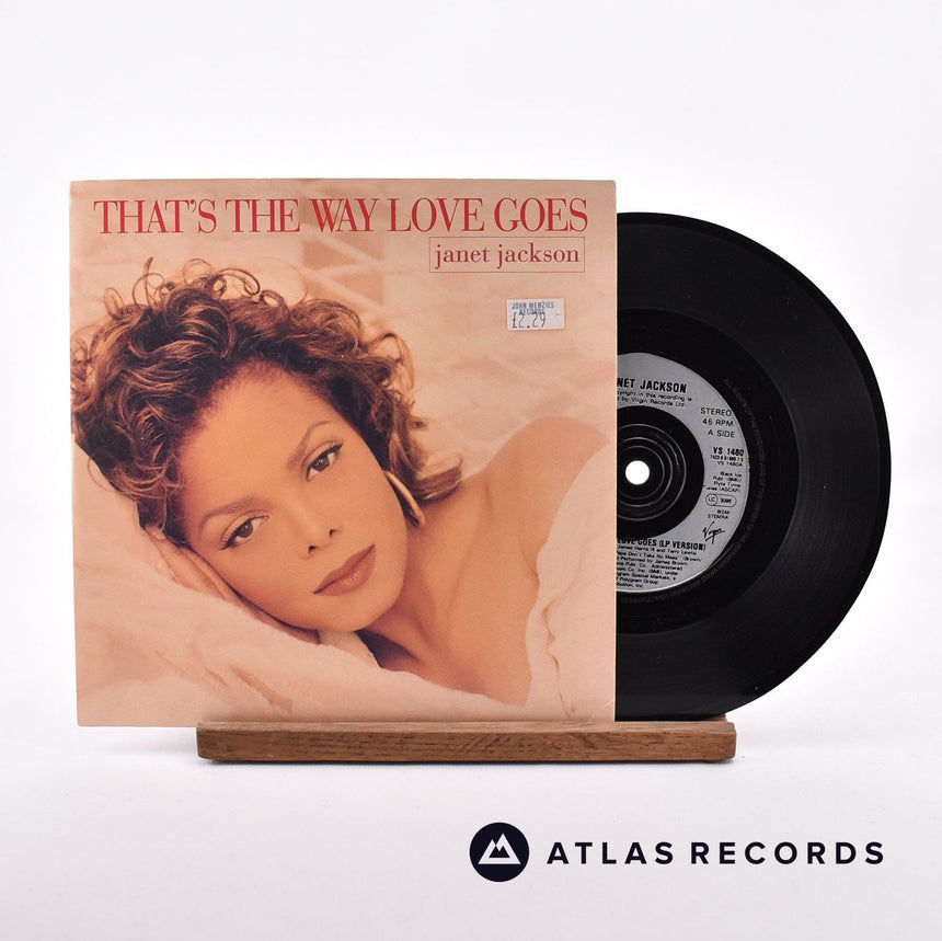 Janet Jackson That's The Way Love Goes 7" Vinyl Record - Front Cover & Record