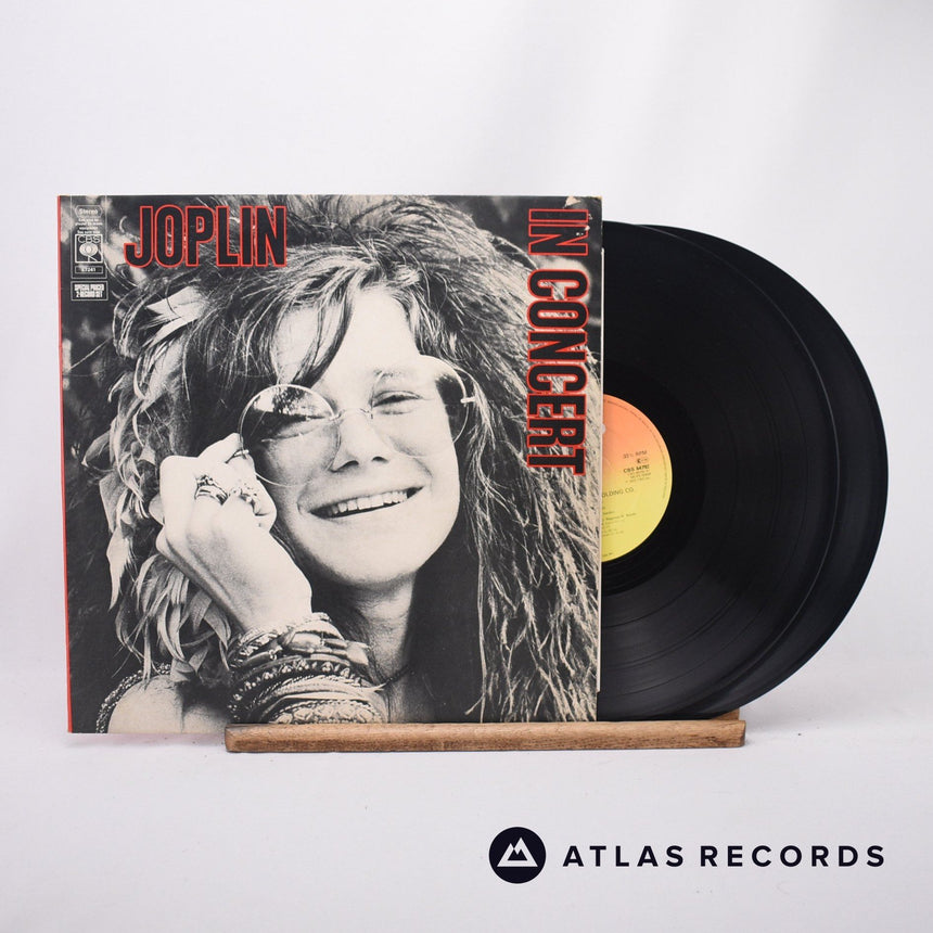 Janis Joplin Joplin In Concert 2 x LP Vinyl Record - Front Cover & Record