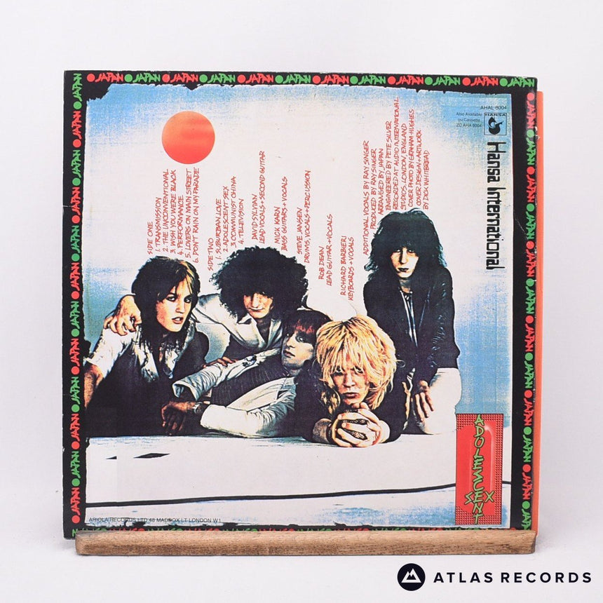 Japan - Adolescent Sex - Reissue A-1 B-1 LP Vinyl Record - VG+/EX