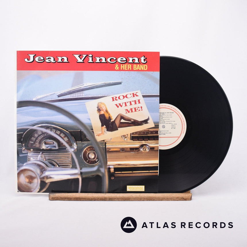 Jean Vincent & Her Band Rock With Me ! LP Vinyl Record - Front Cover & Record
