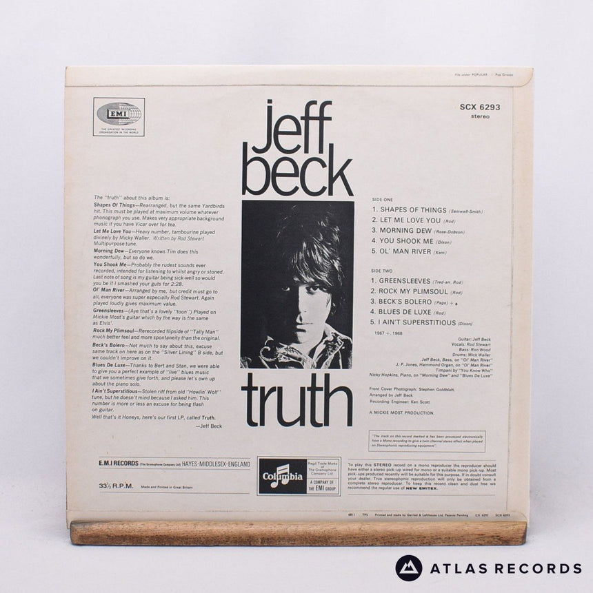 Jeff Beck - Truth - -1 -1 LP Vinyl Record - EX/NM