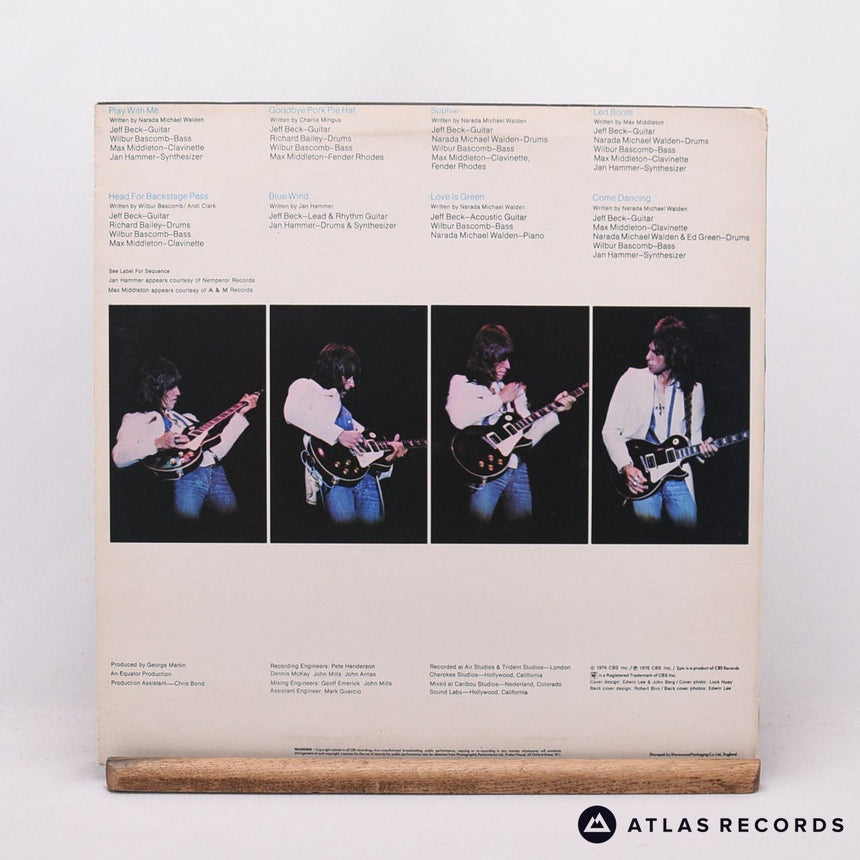 Jeff Beck - Wired - A1 B1 LP Vinyl Record - VG+/EX