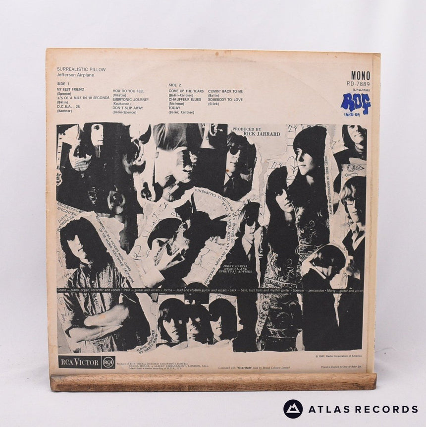 Jefferson Airplane - Surrealistic Pillow - 3K 1K LP Vinyl Record - VG+/VG+