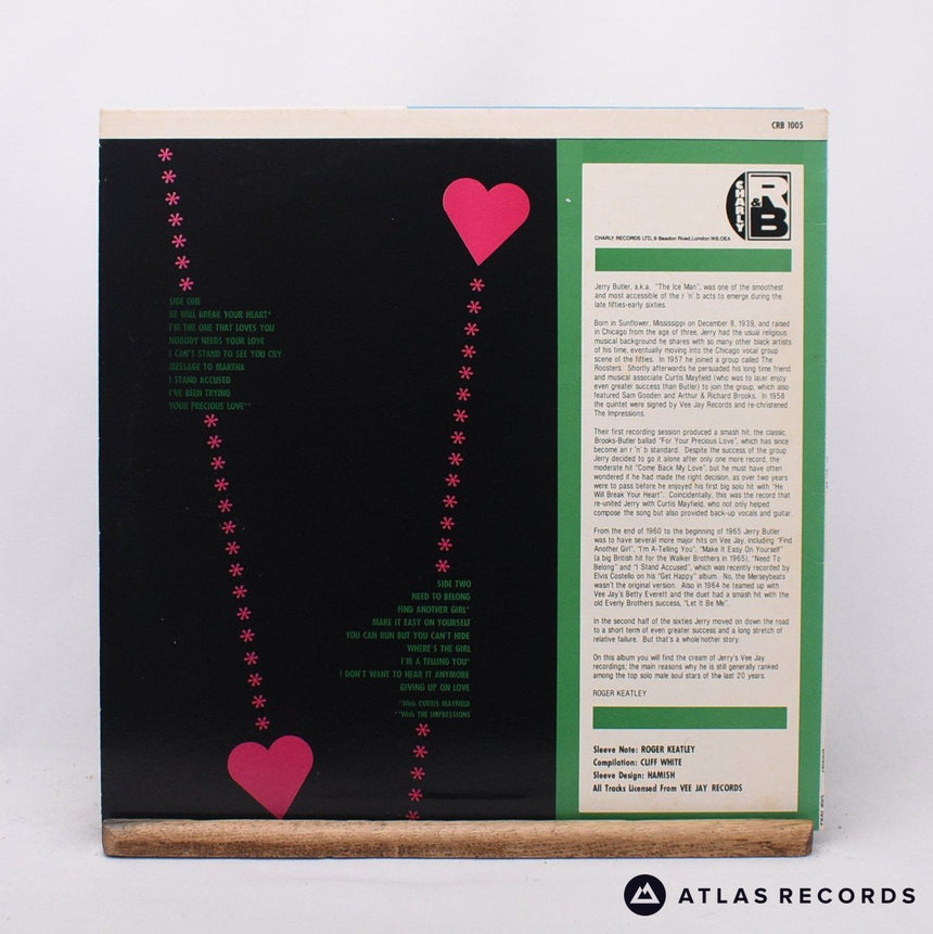Jerry Butler - Up On Love - LP Vinyl Record - VG+/EX