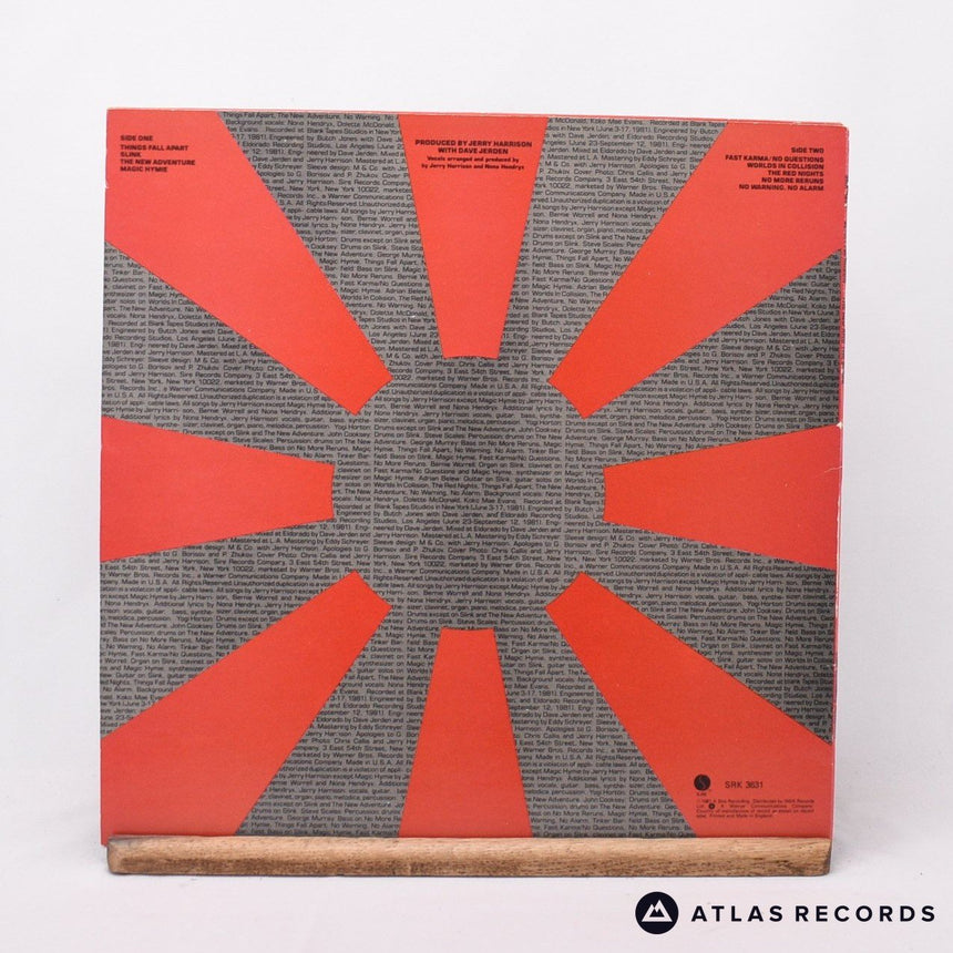 Jerry Harrison - The Red And The Black - LP Vinyl Record - EX/EX