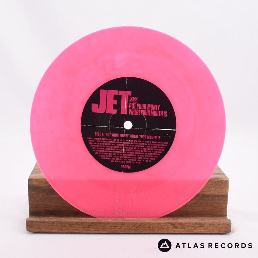 Jet - Put Your Money Where Your Mouth Is - Pink 7" Vinyl Record - NM/NM