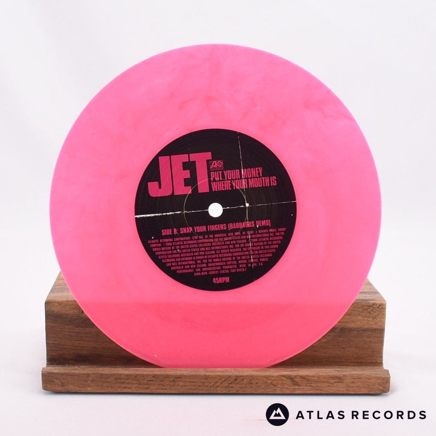 Jet - Put Your Money Where Your Mouth Is - Pink 7" Vinyl Record - NM/NM