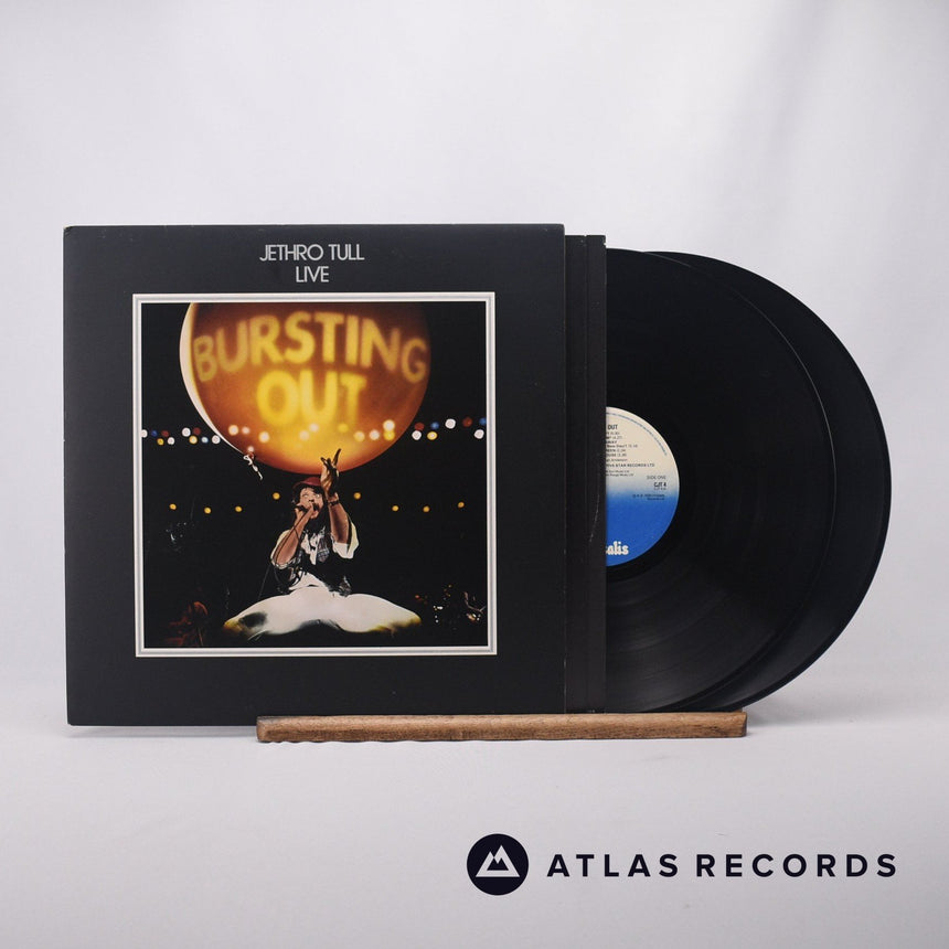 Jethro Tull Live - Bursting Out Double LP Vinyl Record - Front Cover & Record