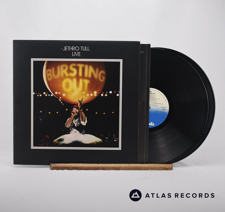 Jethro Tull Live - Bursting Out Double LP Vinyl Record - Front Cover & Record