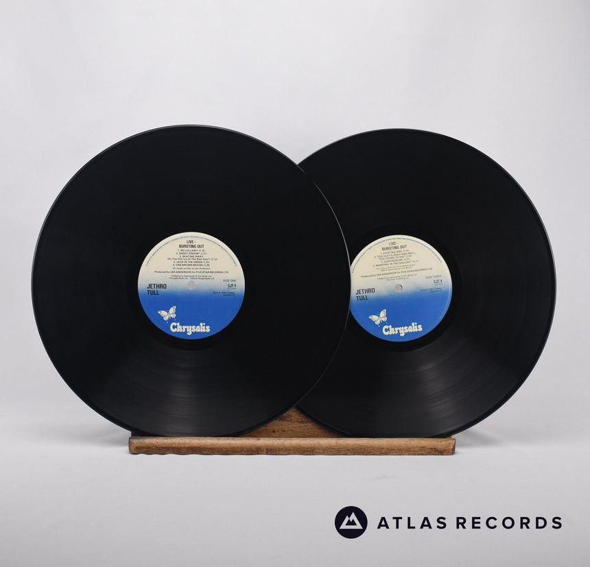 Jethro Tull - Live - Bursting Out - A//4 B//4 Double LP Vinyl Record - EX/EX