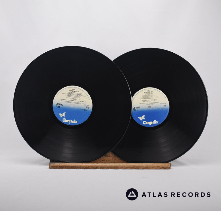 Jethro Tull - Live - Bursting Out - A//4 B//4 Double LP Vinyl Record - EX/EX