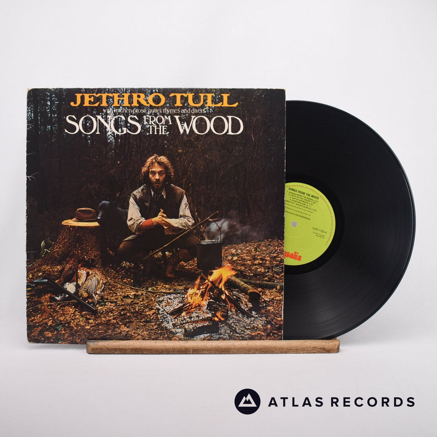 Jethro Tull Songs From The Wood LP Vinyl Record - Front Cover & Record