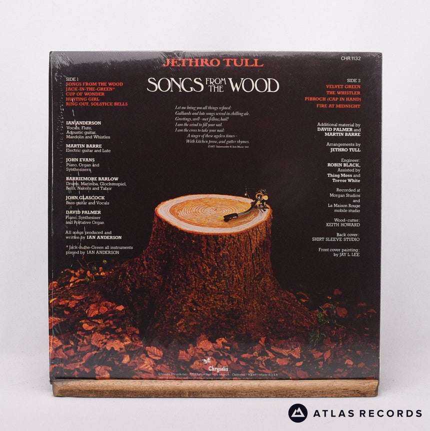 Jethro Tull - Songs From The Wood - Us LP Vinyl Record - EX/EX