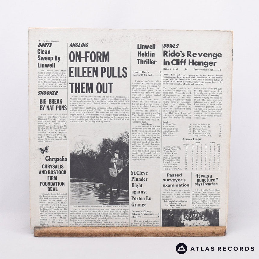 Jethro Tull - Thick As A Brick - A-3U B-2U LP Vinyl Record - VG+/NM