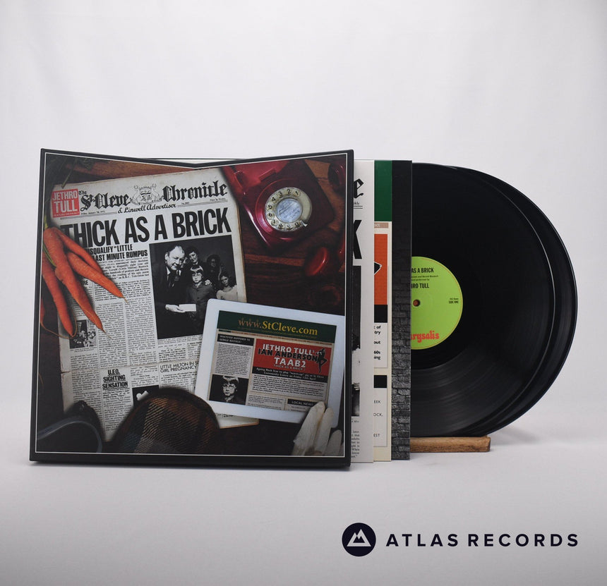 Jethro Tull Thick As A Brick Box Set 2 x LP Vinyl Record - Front Cover & Record