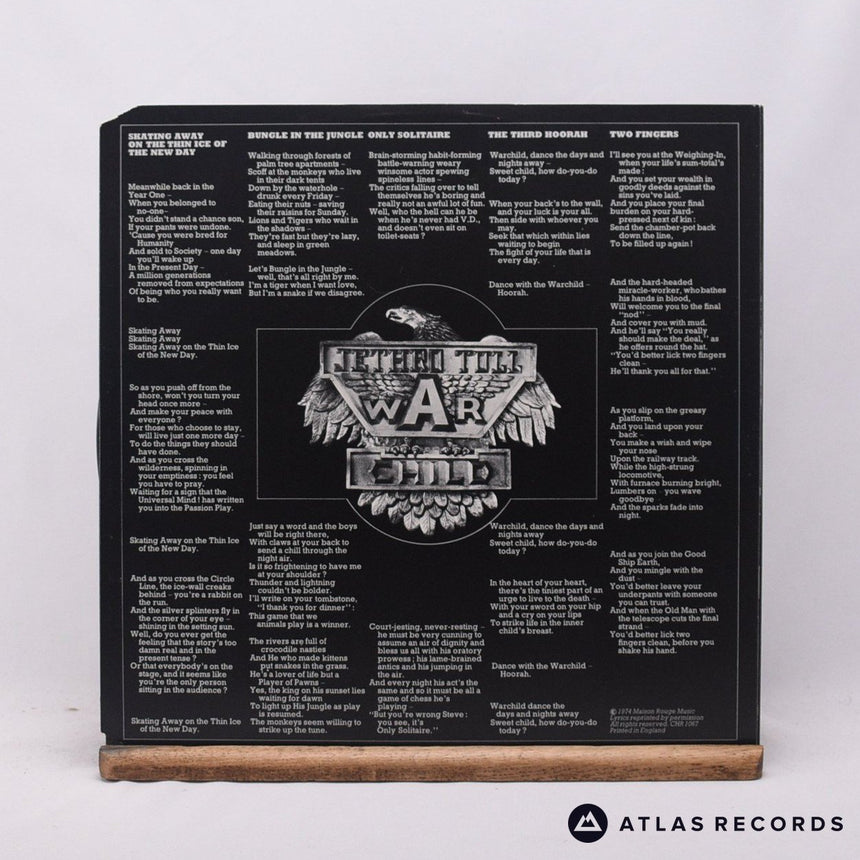 Jethro Tull - War Child - Porky A-3 B-1 LP Vinyl Record - VG+/VG+